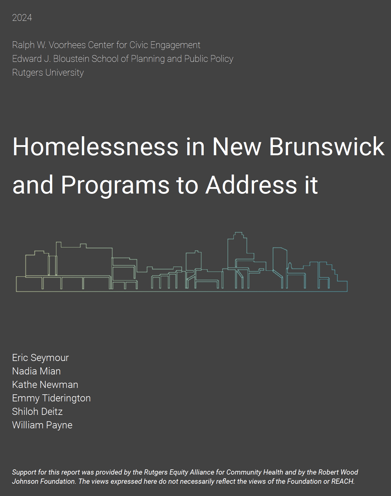 Homeless New Brunswick Rutgers RWV Center